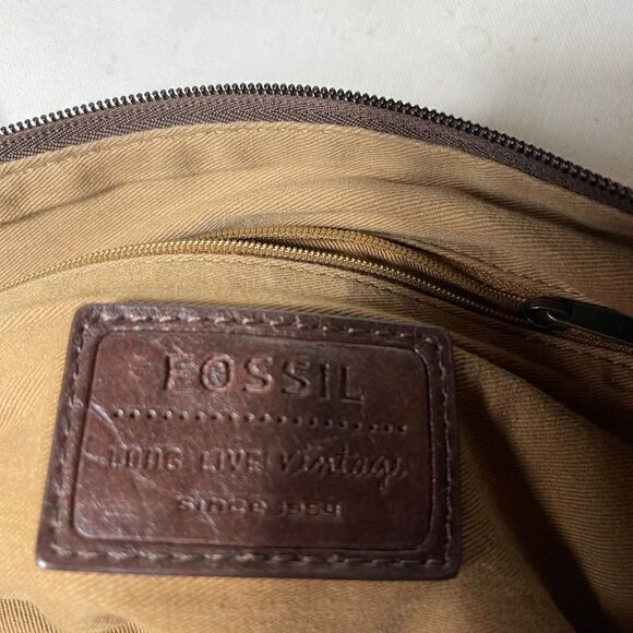 Fossil long live vintage 1954 Butterfly  beige canvas crossbody bag - Picture 11 of 14